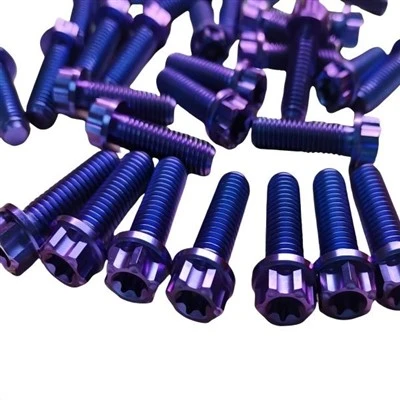 Bahagian standard titanium berwarna -warni